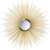 Accent Plus 32-inch Golden Sunburst Wall Mirror