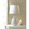 Accent Plus White Pineapple Porcelain Table Lamp