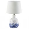 Accent Plus White and Blue Splash Porcelain Table Lamp