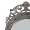 Accent Plus Wood Antique-Look Arch-Top Wall Mirror - Silver