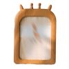 Giraffe 5x7 Imitation Wood Photo Frame Cute Baby Picture Frame Ornaments Display,Brown