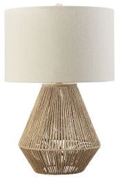 Ashley Clayman Natural/Brown Casual Table Lamp L329064