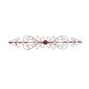 Traditionally Carved Metal Wall Plaque With Scrollwork; Brown