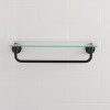 18" Glass Shelf with Towel Bar in Oil Rubbed Bronze