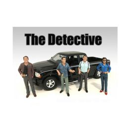 "The Detectives" 4 Piece Figure Set For 1:18 Scale Models by American Diorama