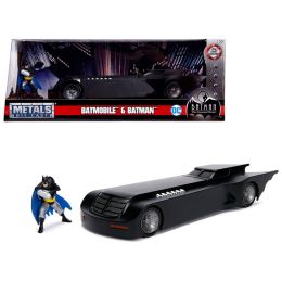 Batmobile with Batman Diecast Figure "Animated Series" DC Comics Series 1/24 Diecast Model Car by Jada