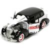 1939 Chevrolet Master Deluxe Black and White "Monopoly" and Mr. Monopoly Diecast Figure "Hollywood Rides" Series 1/24 Diecast Model Car by Jada