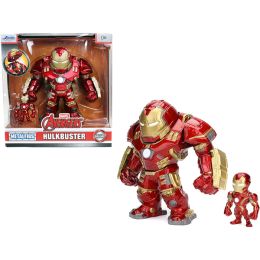 Hulkbuster 6.5" and Iron Man 2.5" Diecast Figurines Set of 2 pieces "Avengers" "The Infinity Saga" Marvel Studios "Metalfigs" Series Diecast Models by