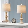 20.5 Inch Rustic Table Lamp Set of 2 For Living Room Farmhouse Bedside Table Lamp Bedroom Nightstand Vintage Light Linen Wash (Bulb Included)