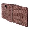 Tessa 3-Pc Woven Rope Basket Set, Foldable, Walnut