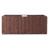 Tessa 3-Pc Woven Rope Basket Set, Foldable, Walnut