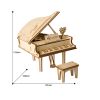 Robotime DIY Grand Piano Toys 3D Wooden Puzzle Toy Assembly Model Wood Desk Decoration for Children Kids TG402