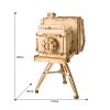 Robotime DIY Vintage Camera Toys 3D Wooden Puzzle Toy Assembly Model Wood Desk Decoration for Children Kids TG403