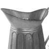 Benzara Vintage Style Galvanized Metal Milk Pitcher; Gray