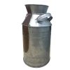 Countryside Galvanized Metal Milk Can Shape Pitcher; Gray