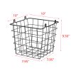 Oceanstar 3-Tier Metal Wire Storage Basket Stand with Removable Baskets â€“ Black