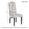 Dining Script Fabric Accent Chair with Solid Wood Legs;  Set of 2