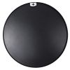 SDKOA Small Round Mirror 16 Inch with Black Aluminum Frame for Wall Decor, Bathroom Circle Mirror Modern Style Wall Hanging for Bedroom, Living Room,