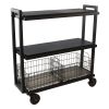 Atlantic 3-Tier Cart System Black