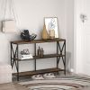 45" Entrance Console Table; Solid Wood Sofa Table TV Stand; For Living Room Storage Rack Up To 55"