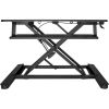 StarTech.com Sit Stand Desk Converter - Keyboard Tray - Height Adjustable Ergonomic Desktop/Tabletop Standing Desk - Large 35"x21" Surface