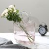 Creative transparent glass handbag fish tank vase decoration living room flower arrangement hydroponic decoration fish tank vase