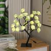 Best-selling Detachable Plastic Base USB Switch LED Simulation Rose Tree Lamp Home Decoration Night Light