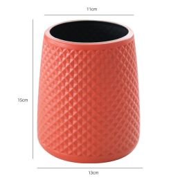 Large vases Wholesale plastic vases Household vase inserting Living room Creative simple small fresh home decorations (colour: Nordic orange diamond [short style] Kuge)