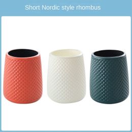 Large vases Wholesale plastic vases Household vase inserting Living room Creative simple small fresh home decorations (colour: Nordic short [3 pieces of diamond mixed color])