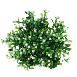 Artificial Plant Vivid Realistic Appearance Photo Props Home Decoration Fake Greenery Grass for Living Room (Color: White)