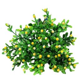 Artificial Plant Vivid Realistic Appearance Photo Props Home Decoration Fake Greenery Grass for Living Room (Color: Yellow)