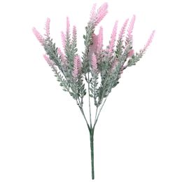 Immortal Artificial Flower Realistic Appearance Multi-purpose Rustic Style Simulation Lavender Home Decor (Color: Pink)