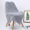 Chunky Knit Blanket Handmade Knitting Warm Knitting Throw Blanket