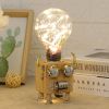 3D Puzzles Model Kits Wooden Puzzle Home Decoration DIY wishing lamp LED Light XH