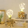 3D Puzzles Model Kits Wooden Puzzle Home Decoration DIY wishing lamp LED Light XH