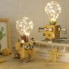 3D Puzzles Model Kits Wooden Puzzle Home Decoration DIY wishing lamp LED Light XH