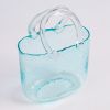 Creative transparent glass handbag fish tank vase decoration living room flower arrangement hydroponic decoration fish tank vase