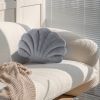 1/2PCS Velvet Sea Shell Pillow Scallop Throw Pillow Shaped Decorative Cushion for Sofa Couch Chair Bed 19" x 15"