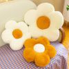 Rabbit hair flower cushion office sofa chair cushion petal futon sunflower throw pillow cushion