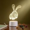 Atmosphere Light Heartwarming Bedroom Gift Light Bedside Lamp Pattern Souvenir Usb Small Table Lamp 3d Night Light