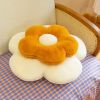 Rabbit hair flower cushion office sofa chair cushion petal futon sunflower throw pillow cushion