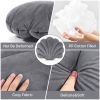 1/2PCS Velvet Sea Shell Pillow Scallop Throw Pillow Shaped Decorative Cushion for Sofa Couch Chair Bed 19" x 15"